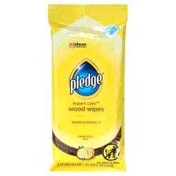 Pledge Beautify It Lemon Enhancing Wipes - Conveniently Dust, Clean and Shine Wood, Stainless Steel and More, 24Count - Thumbnail 1