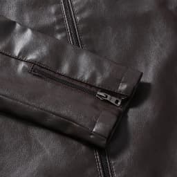 JURANMO Vintage Motorcycle Biker Leather Jacket for Mens,Men's 2024 Trendy Casual Warm Thick Faux Leather Long Jackets Long Sleeve Stand-up Collar Pockets Full Zipper Tops Plus Size Coat - Thumbnail 5