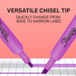 Sharpie Tank Highlighters, Assorted, Chisel Tip, 12 Count - Thumbnail 2