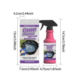Fast Acting Heavy Duty Grill Degreaser Spray, 2026 New BBQ Grill Cleaner, Multi Functional Grease Remover for Outdoor Grill, Grill Cleaning Spray - Thumbnail 3