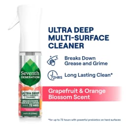 Seventh Generation Ultra Deep Multi-Surface Cleaner, Grapefruit & Orange Blossom, 9.4 fl oz - Thumbnail 4