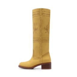 DREAM PAIRS Women's Knee High Cowboy Boots Western Tall Boots Square Toe Pull-On Boots with Embroidery Vintage Style - Thumbnail 9