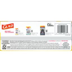 Glad ForceFlex MaxStrength 13-Gallon Drawstring Tall Kitchen Bags, Lemon Fresh Bleach Scent, 20 Bags - Thumbnail 12