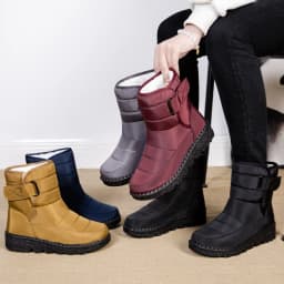 Ablanczoom Snow Boots for Womens: Warm Fur No-slip Winter Woman Ankle Booties - Thumbnail 6