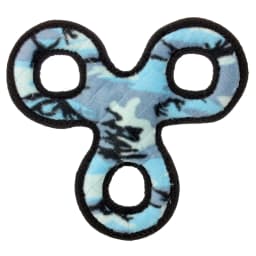 Tuffy Junior 3WayTug Camo Blue Durable Plush Dog Toy - Thumbnail 2