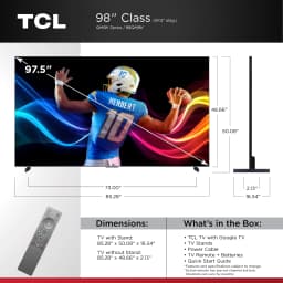 TCL 98" Class QM8K Series QD-Mini LED QLED 4K UHD Smart Google TV (NEW, 2025) - 144Hz, Local Dimming - Thumbnail 4