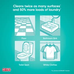 Cloralen No-Splash Liquid Scented Bleach, All Purpose Cleaner - Floral Scent, 121 fl oz - Thumbnail 4