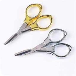 Foldable Scissors, Stainless Steel Portable Travel Scissors, Small Folding Scissors Pointy Sewing Scissor, Craft Scissors Yarn Cutter, Snips, Fold Up - Thumbnail 3