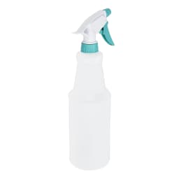 Mainstays Plastic Clear Spray Bottle with Teal Lid and Nozzle, 28 oz - Thumbnail 5