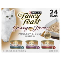 Purina Fancy Feast Gravy Lovers Food, Wet Cat Food Collection, 3 oz Cans, 24 Pack - Thumbnail 1