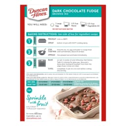 Duncan Hines Brownie Mix, Dark Chocolate Fudge, 18.2 oz - Thumbnail 8