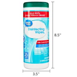 Great Value Fresh Scent Disinfecting Wipes2, 35 Count - Thumbnail 7