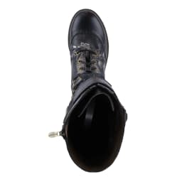 L'Artiste Kisha Boss Calf High Leather Boots – Hand-Painted Comfort - Thumbnail 3