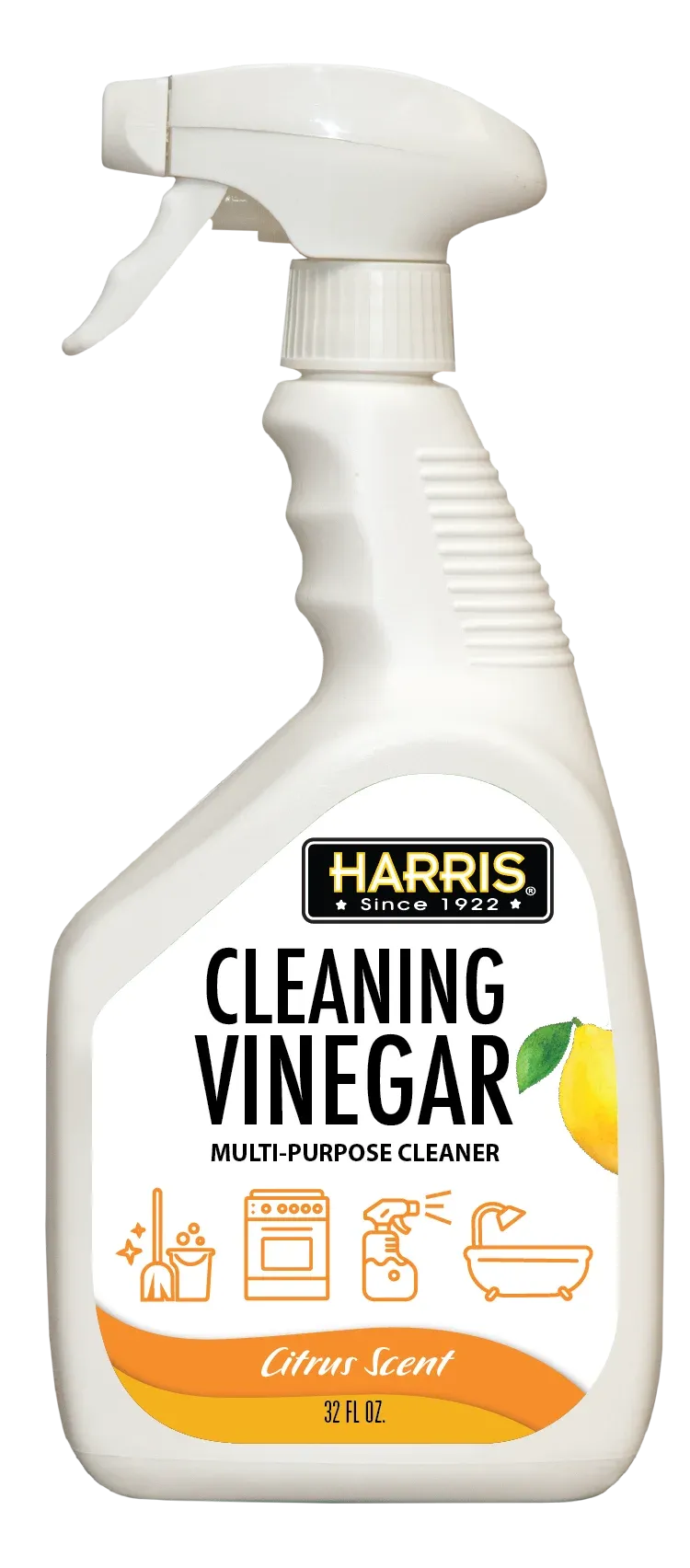 Harris Multi-Purpose Cleaning Vinegar, Citrus Scented, 32 oz - Thumbnail 1