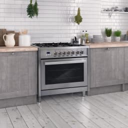 Cosmo 5 Piece Kitchen Appliance Packages with 36" 220/240V Dual Fuel Range 36" Under Cabinet Range Hood 24" Built-in Fully Integrated Dishwasher - Thumbnail 13