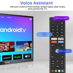 SYLVOX 43 inch Outdoor TV, 4K UHD Android Television 1000Nit Brightness for Partial Sun, IP55 Weatherproof (Deck Pro) - Thumbnail 6