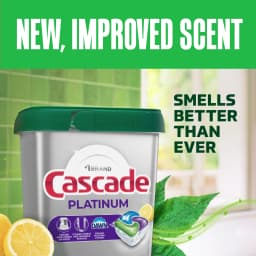 Cascade Platinum Dishwasher Pods, Dishwasher Detergent, Dish Detergent Soap, Lemon, 12 Count - Thumbnail 8