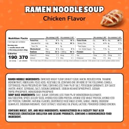 Maruchan Ramen Noodle Soup, Chicken Flavor Instant Noodles, 3 oz, pack - Thumbnail 9