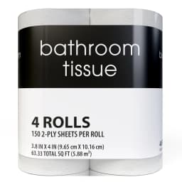 Toilet Paper, 4 Rolls, 150 2-Ply Sheets per Roll - Thumbnail 4