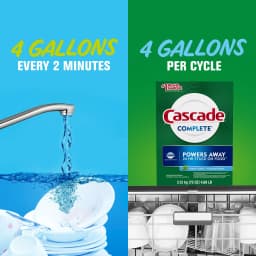 Cascade Complete Dishwasher Detergent Powder, Dish Detergent, Dish Soap, Fresh, 75 fl oz - Thumbnail 7