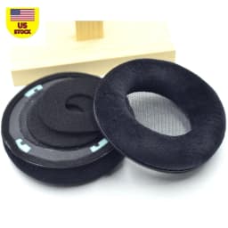 RHEA- 1Pair L+R Ear Pads Cushion Cushion Velvet For Akg K701 K702 Q701 Pro Headphone B - Thumbnail 1