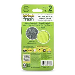 Tuff-Scrub Fresh Microfiber Scrub-N-Wipe Cleaning Sponge Pad, 2 Pack Regular Size - Thumbnail 4