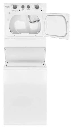 Whirlpool 3.5 Cu. Ft. Stacked Electric Laundry Center with 9 Wash Cycles and AutoDry System, White - Thumbnail 3