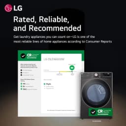 LG DLEX4000B 7.4 Cu. Ft. Ultra Large Capacity Smart wi-fi Enabled Front Load Electric Dryer with TurboSteam - Thumbnail 3