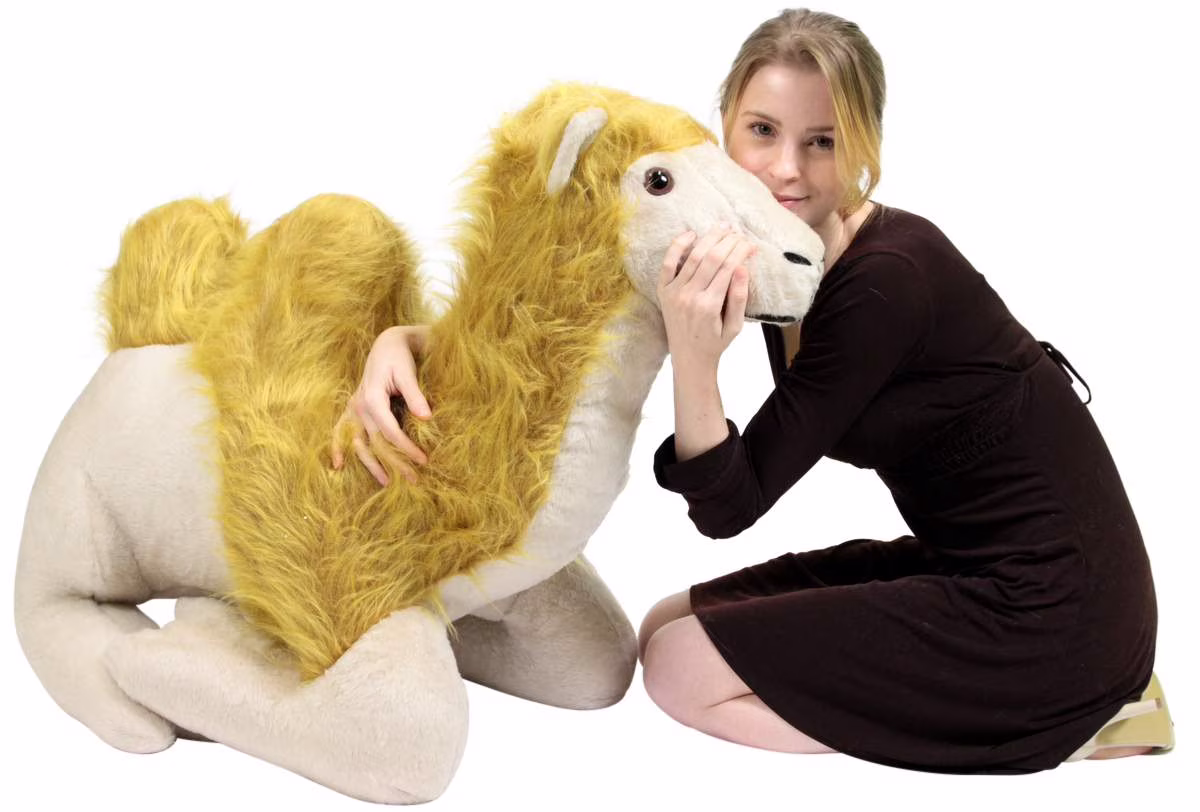 Big Plush 3 foot Giant Stuffed Camel 36 inches Soft Made in USA Stuffed Animal - Thumbnail 10