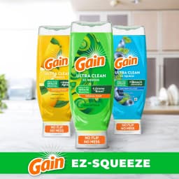 Gain EZ-Squeeze Dishwashing Liquid Dish Soap, Honeyberry Hula, 14.7 fl oz - Thumbnail 3