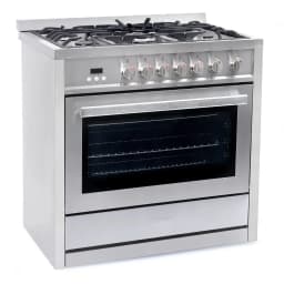 Cosmo 3 Piece Kitchen Appliance Package with 36" Freestanding Dual Fuel Range Kitchen Stove 24" Built-in Fully Integrated Dishwasher & French Door - Thumbnail 13