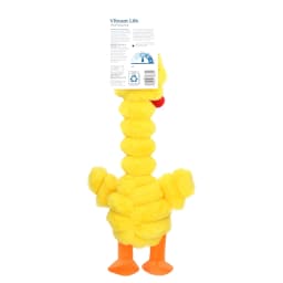 Vibrant Life Yellow Long Neck Chicken Plush Dog Toy with Squeaker, Chew Level 3 - Thumbnail 8