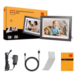 Kodak 10-inch WIFI Digital Picture Frame, Solid Wood Tone Frame, Gift for Loved One - Chocolate - Thumbnail 5