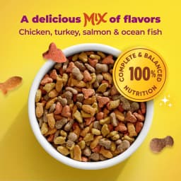 Meow Mix Original Choice Dry Cat Food, All Life Stages, Chicken, Turkey, Salmon & Ocean Fish Flavors, 30 lb Bag - Thumbnail 5