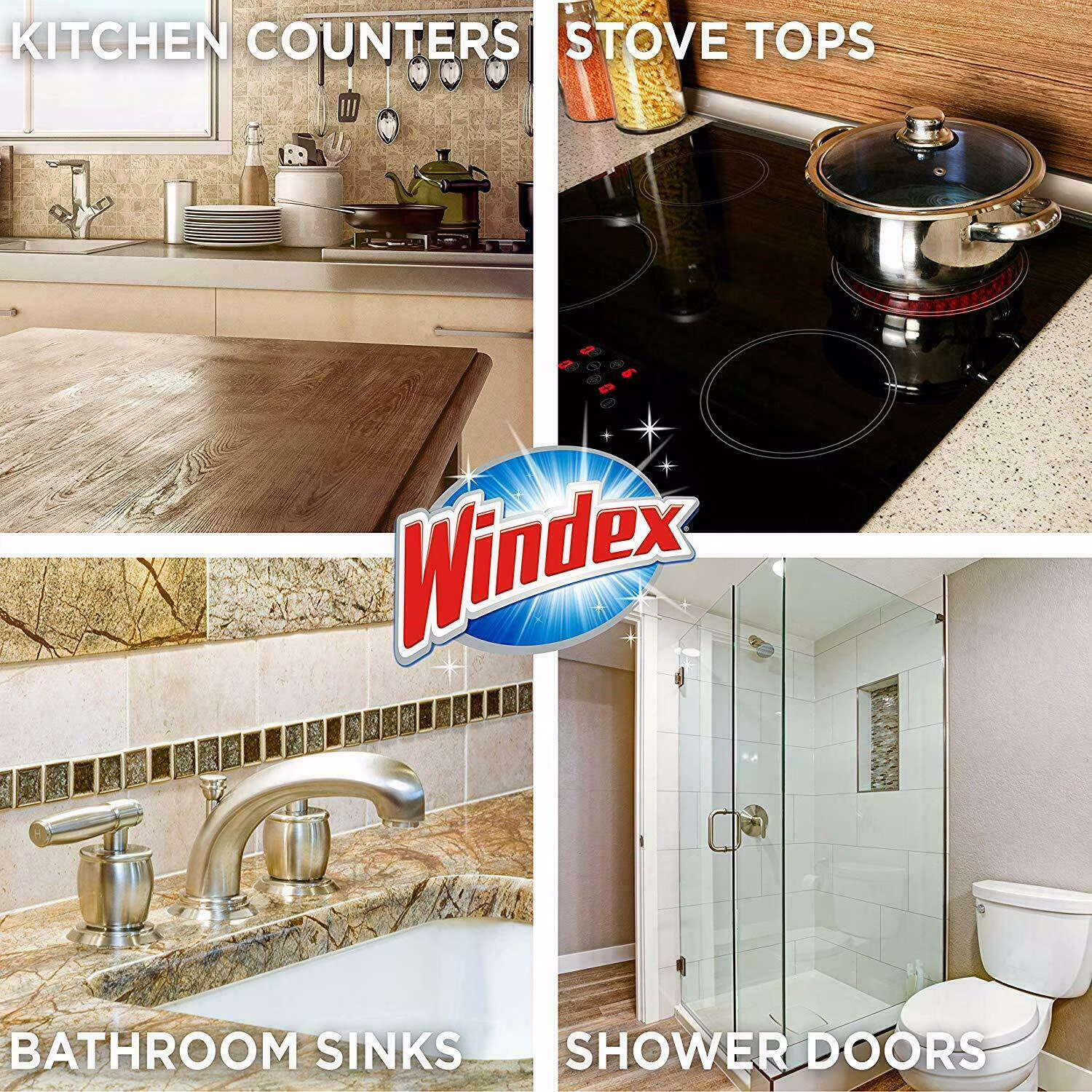 3 Bottles of Windex Multi Surface Cleaner Kills 99.9% Germs 23 Oz Total 69 Oz - Thumbnail 4