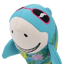 Vibrant Life Summer Floating Shark Plush Dog Toy with Rope, Chew Level 2 - Thumbnail 7