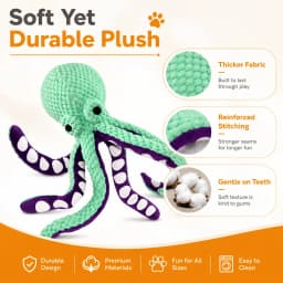 COUTEER Large Squeaky Dog Toys Plush Dog Chew Toys with Soft Fabric for Small, Medium, and Large Dogs Daily Companionship Training Reward Gift - Thumbnail 3