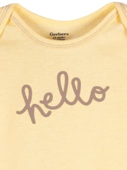 Gerber Baby Boy or Girl Neutral Short Sleeve Cotton Onesies, 2-Pack, Sizes Newborn - 12 Months - Thumbnail 9