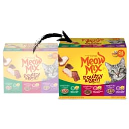 Meow Mix Tenders in Sauce Wet Cat Food Variety Pack With Poultry & Beef Favorites, 24 Cups, 2.75 oz Each - Thumbnail 2