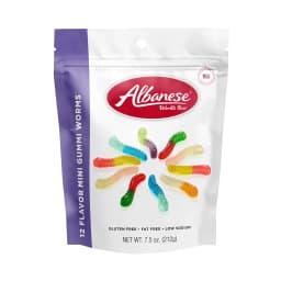 Albanese World's Best 12 Flavor Gummi Worms, 7.5 oz Regular Size - Thumbnail 1