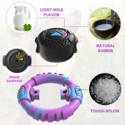Pet Deluxe Dog Toys for Aggressive Chewers Large Dogs Squeaky Dog Chew Toys for Large Medium Breed Nylon Rubber Interactive Tough Dog Toys to Keep - Thumbnail 3