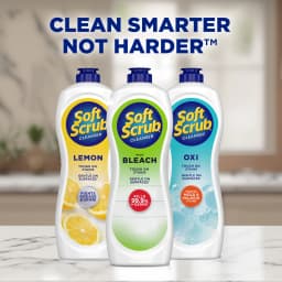 Soft Scrub Cleanser with Bleach, Multi-Surface Cleaner for Bathroom, Germ-Kill, 24oz - Thumbnail 8
