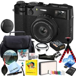 FUJIFILM X100VI Digital Camera (Black) + 64GB Memory + Stabilizing Grip + Software Pack +More (Value Bundle) - Thumbnail 1