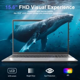 KURIETIM 15.6" FHD Laptop, Intel N95 Processor, 32GB DDR4, 512GB SSD, Windows 11 Pro - Thumbnail 6