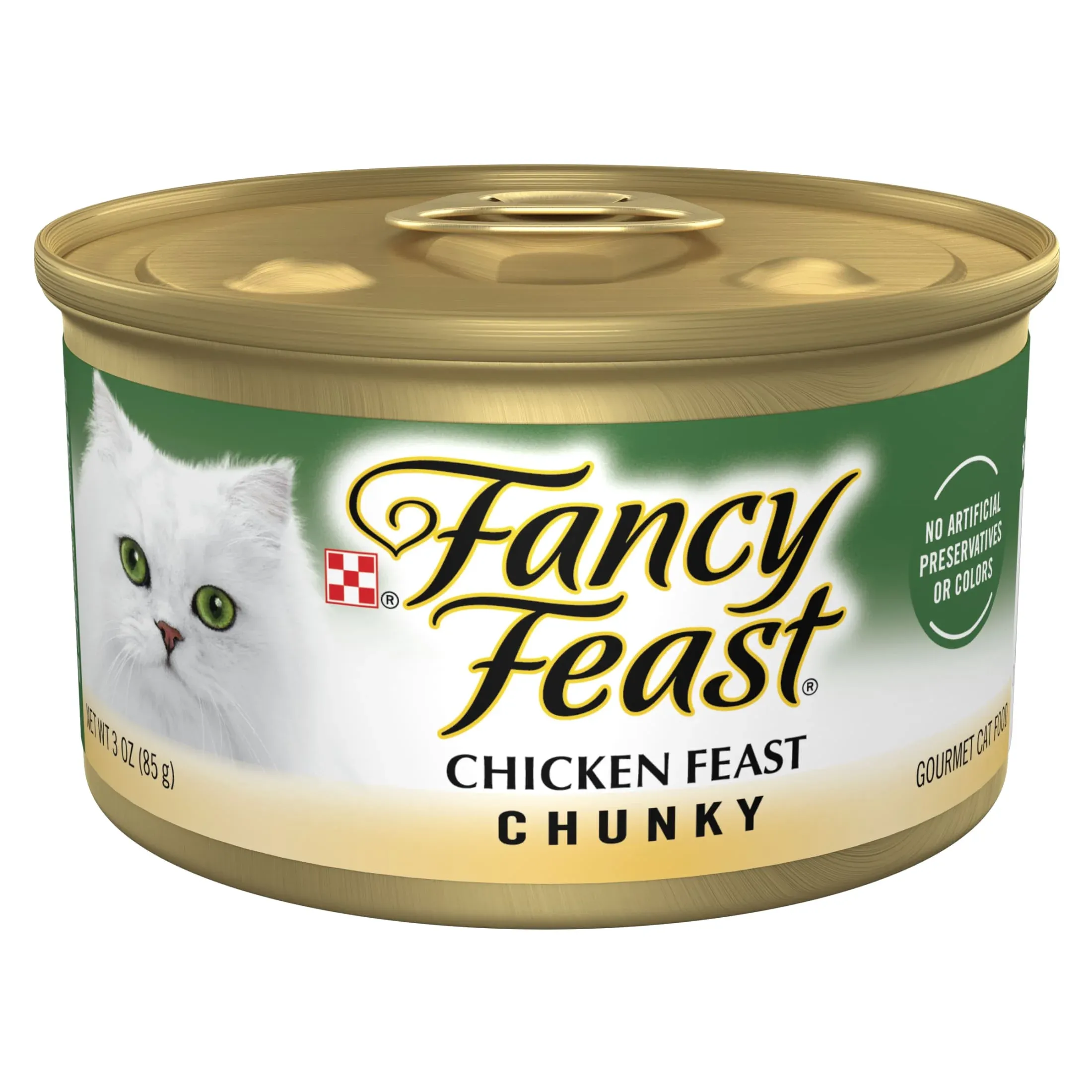Purina Fancy Feast Chicken Feast Chunky Wet Cat Food, 3 oz Can