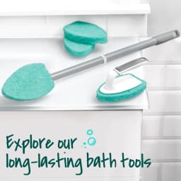 Scotch-Brite Extendable Tub & Tile Scrubber Kit, 1 Handle and 3 Non-Scratch Scrubber Pads - Thumbnail 8