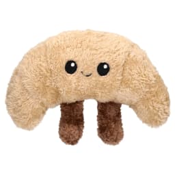 Vibrant Life Brown Croissant Plush Dog Toy with Squeaker, Chew Level 1 - Thumbnail 1