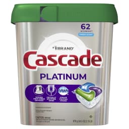 Cascade Platinum ActionPacs Dishwasher Detergent, Fresh Scent, 62 Count - Thumbnail 11