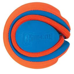 Chuckit! Rope Ball Indoor and Outdoor Fetch Dog Toy, 18" Rope, Blue and Orange, Pack - Thumbnail 3