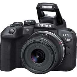 Canon EOS R10 Mirrorless Camera with RF-S 18-45mm f/4.5-6.3 IS STM And 420-800mm f/8 Manual Super HD Telephoto Lens + 64GB Memory + Extra Battery - Thumbnail 5